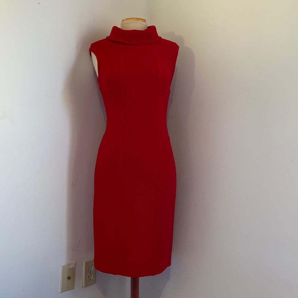 Red StJohn knit dress ! Made in the USA